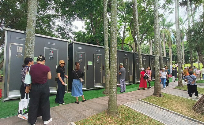 2025深圳簕杜鹃赏花周莲花山公园移动公厕服务