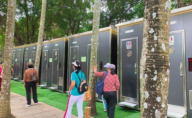 2025深圳簕杜鹃赏花周莲花山公园移动公厕服务