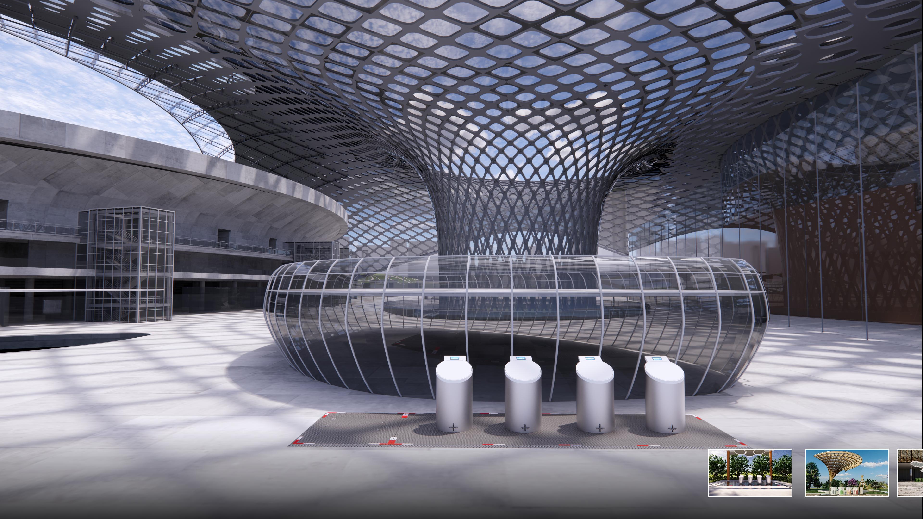 智能地埋式垃圾收集桶系统