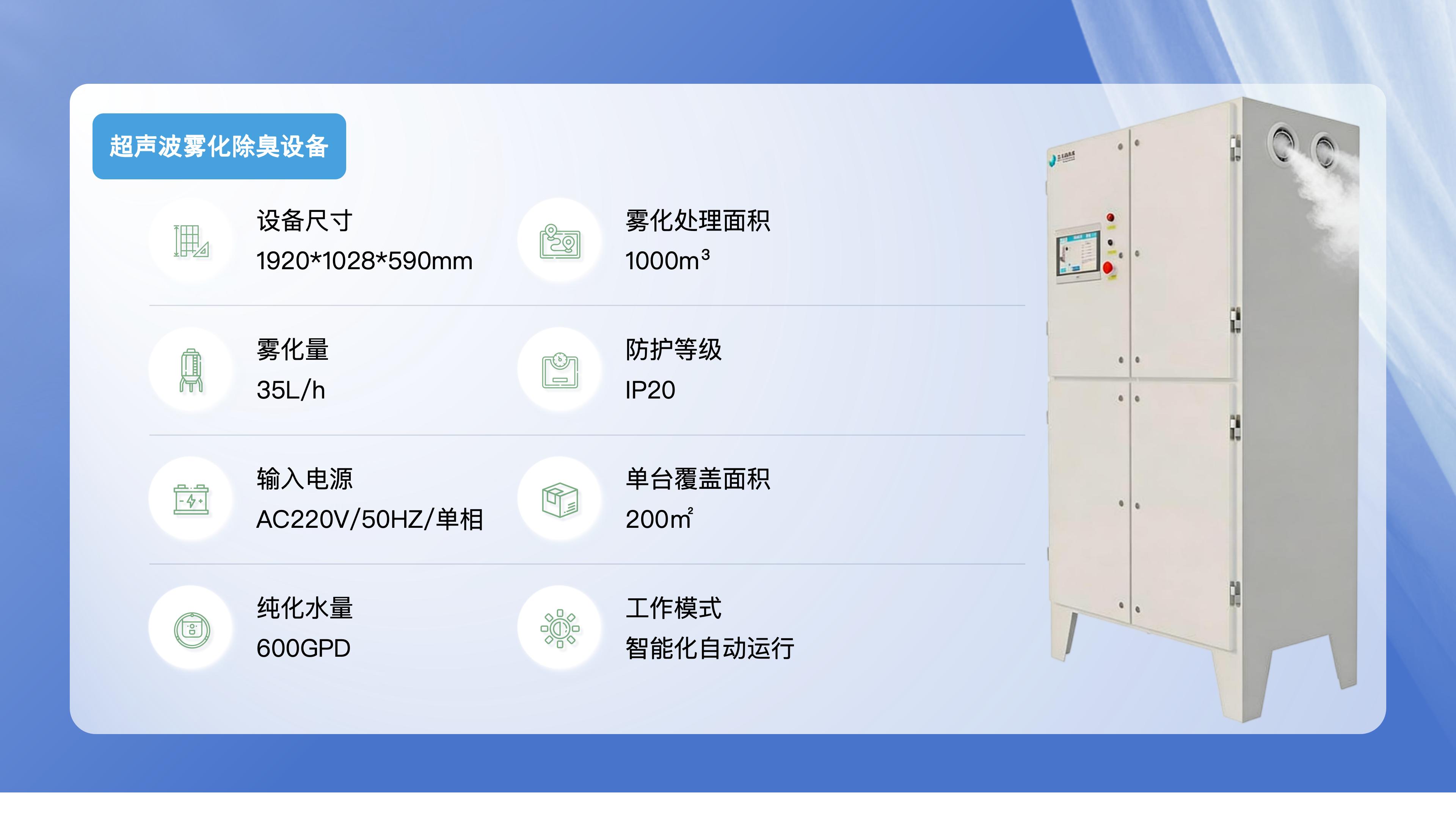 空间型智能除臭设备